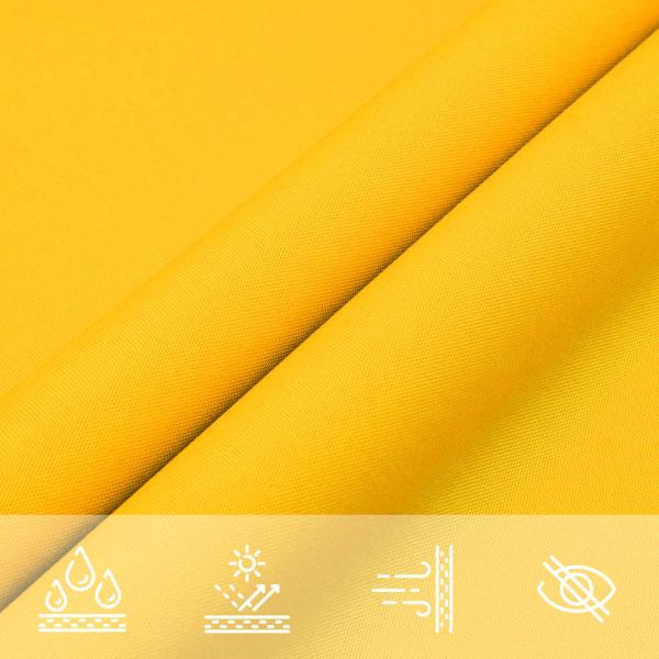 Sonnensegel Gelb 7x5x5 m 100% Polyester Oxford