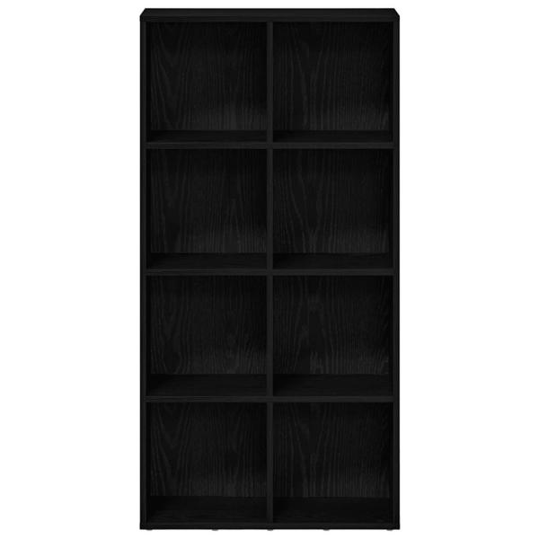 Bücherregal Schwarz Eichen-Optik 66x30x130 cm Holzwerkstoff