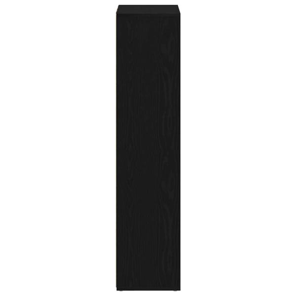 Bücherregal Schwarz Eichen-Optik 66x30x130 cm Holzwerkstoff