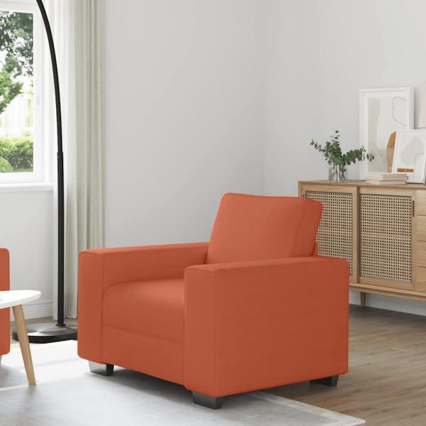 ARDEBO.de - Sessel Rot Orange 60 cm Cordstoff