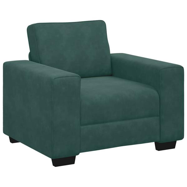 Sessel Dunkelgrün 60 cm Samt