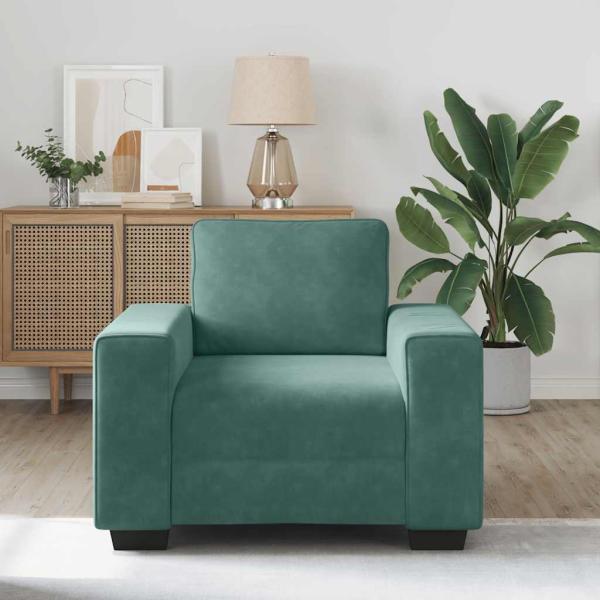 Sessel Dunkelgrün 60 cm Samt