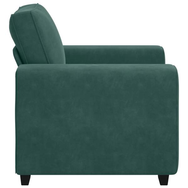 Sessel Dunkelgrün 60 cm Samt