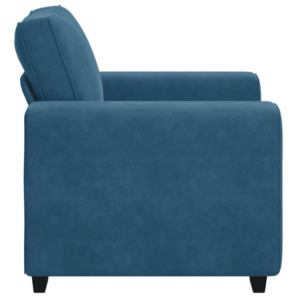 Sessel Blau 60 cm Samt