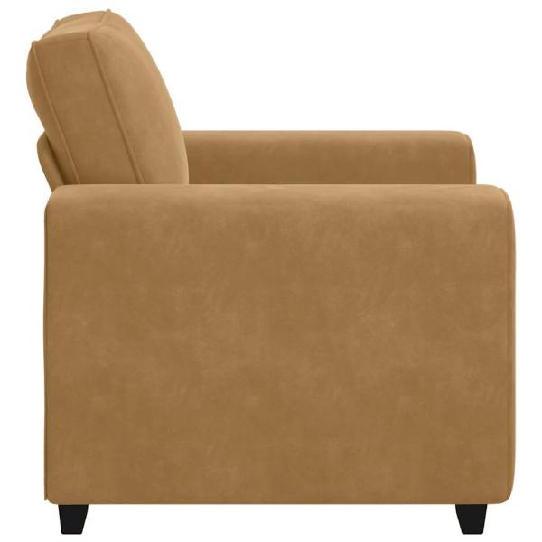 Sessel Braun 60 cm Samt
