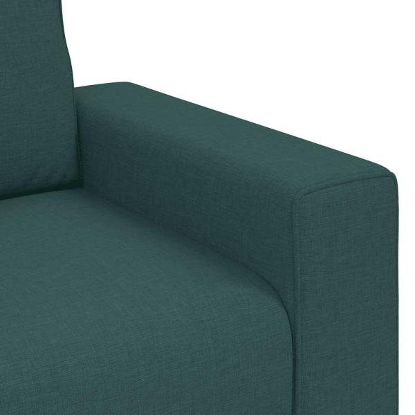 2-Sitzer-Sofa Dunkelgrün 140 cm Stoff