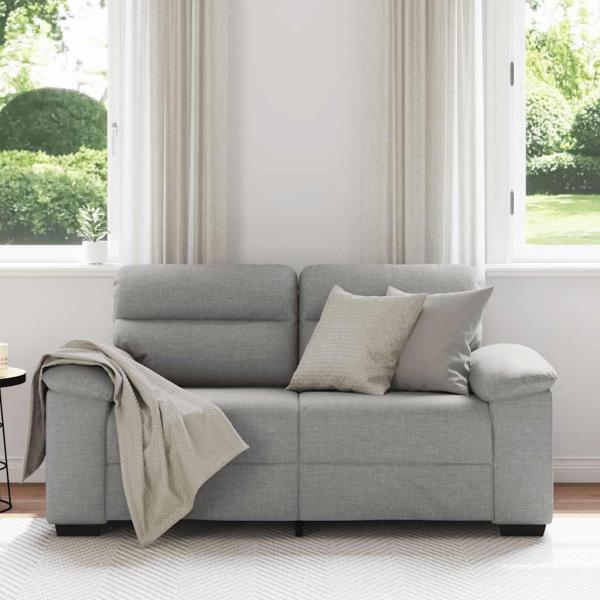 2-Sitzer-Sofa Wolkengrau 120 cm Stoff