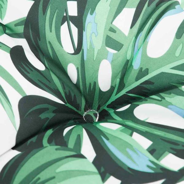 Gartenbank-Auflage Blattmuster 180x50x7 cm Oxford-Gewebe