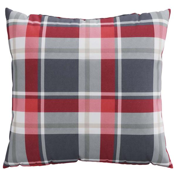 Sofakissen 4 Stk. Rot Karomuster 40x40 cm Stoff