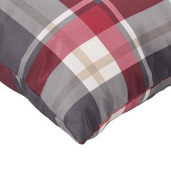 Sofakissen 4 Stk. Rot Karomuster 40x40 cm Stoff