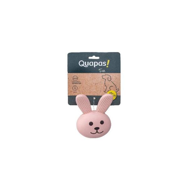 ARDEBO.de Quapas Dog Toy Fun Latex Rabbit Head
