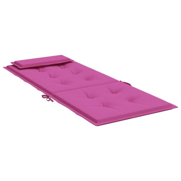 Hochlehner-Auflagen 4 Stk. Rosa Oxford-Gewebe