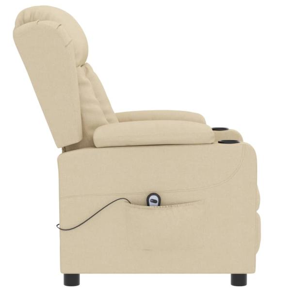 Relaxsessel Elektrisch Creme Stoff