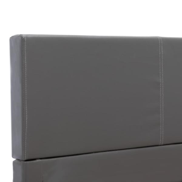 Bettgestell Grau Kunstleder 120x200 cm