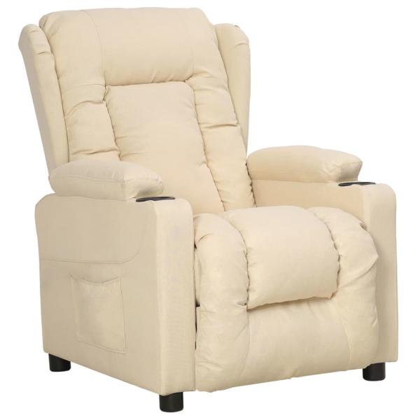 Aufstehsessel Creme Stoff