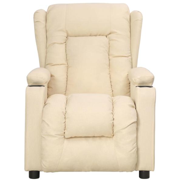 Aufstehsessel Creme Stoff