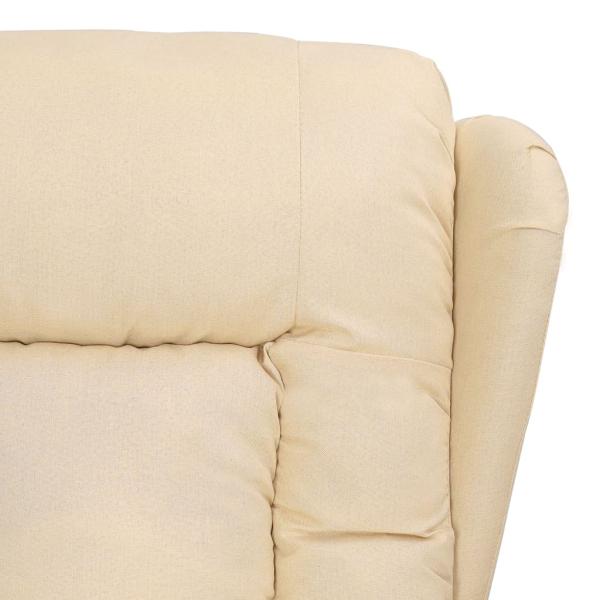Aufstehsessel Creme Stoff