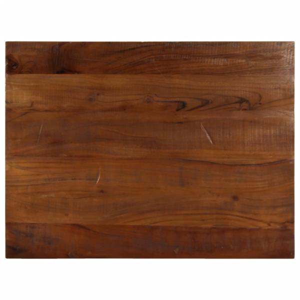 ARDEBO.de - Tischplatte 80x50x2,5 cm Rechteckig Altholz Massiv