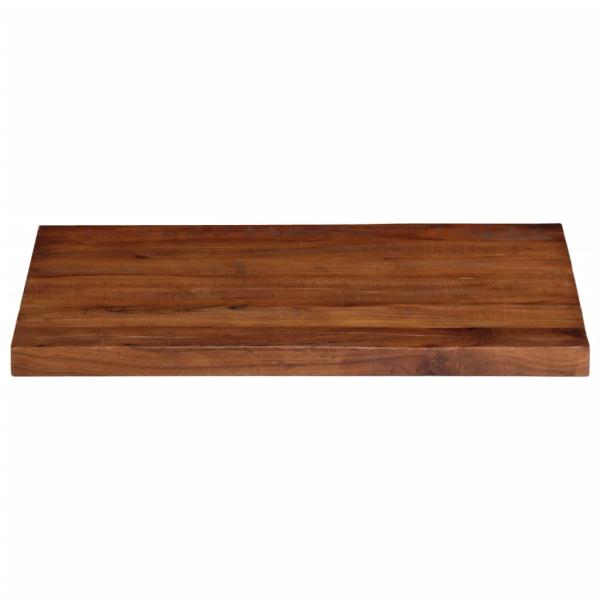 Tischplatte 80x50x2,5 cm Rechteckig Altholz Massiv