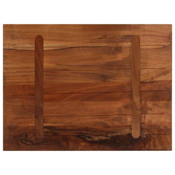 Tischplatte 80x50x2,5 cm Rechteckig Altholz Massiv