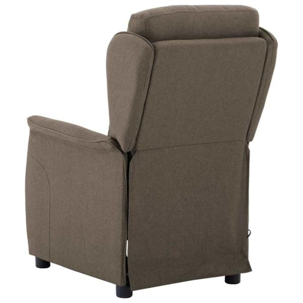 Massagesessel Taupe Stoff