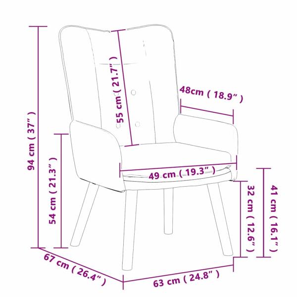 Sessel Hellgrau 63 x 67 x 94 cm Stoff und Sperrholz