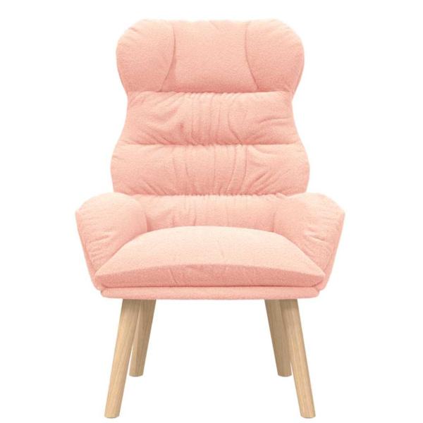 Relaxsessel in Pink aus wickelartigem Stoff