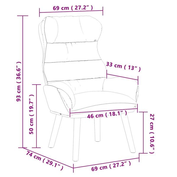 Sessel Beige 69 x 74 x 93 cm Sherpa-Stoff