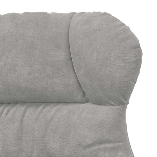 Entspannungsstuhl Hellgrau Velvet