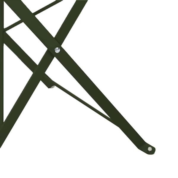 Klappgartenstühle 2er Set Dunkelgrün Stahl