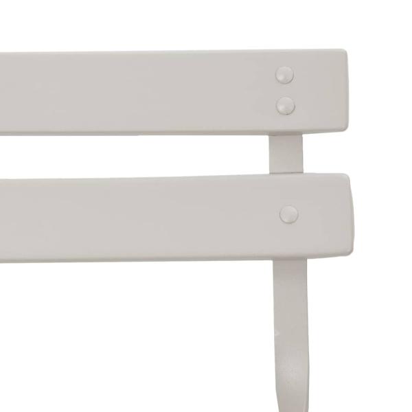 Faltbare Gartenstühle 2er Set Beige Stahl