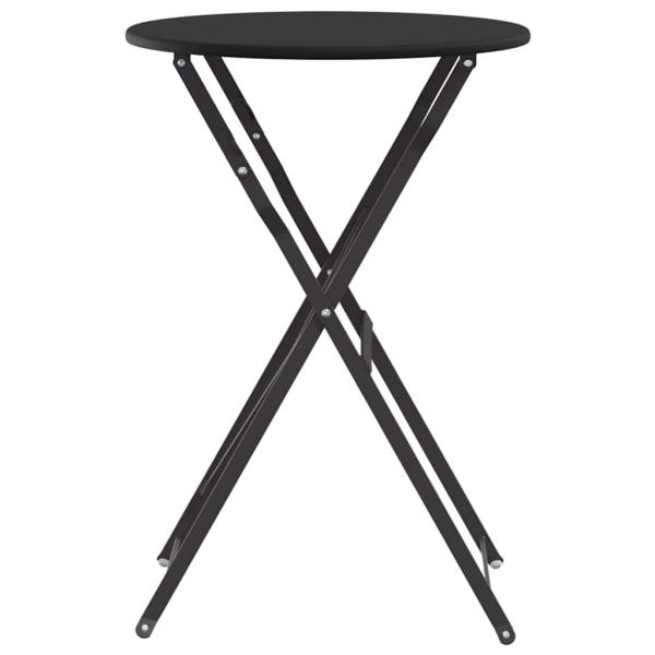 Klapp-Bistrotisch Anthrazit Ø50x71 cm Pulverbeschichteter Stahl