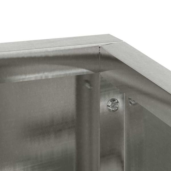 Metallpflanzgefäß Edelstahl Groß Langlebig Metallpflanzgefäß