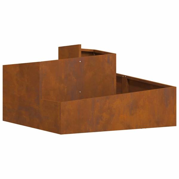 Pflanzkübel 80x80x50 cm Wetterfester Stahl