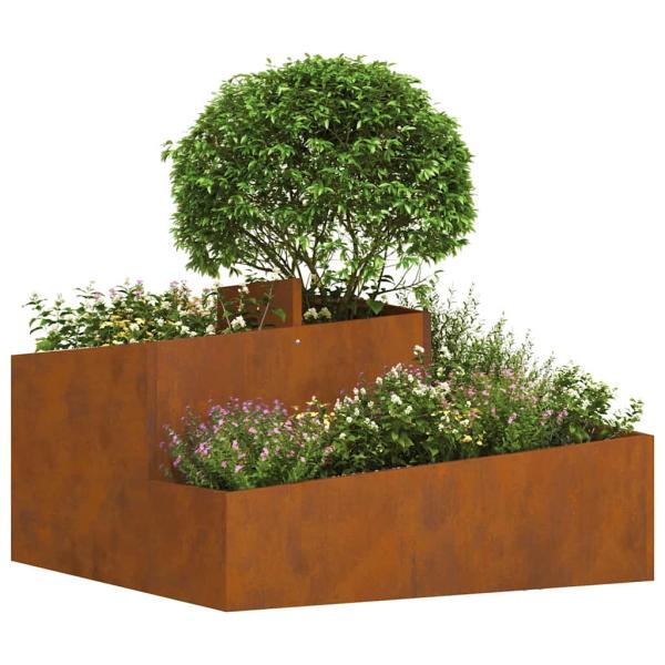 Pflanzkübel 80x80x50 cm Wetterfester Stahl