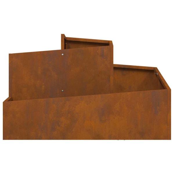 Pflanzkübel 80x80x50 cm Wetterfester Stahl