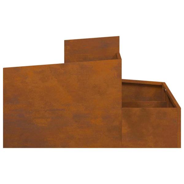 Pflanzkübel 80x80x50 cm Wetterfester Stahl