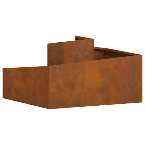 Pflanzkübel 80x80x50 cm Wetterfester Stahl