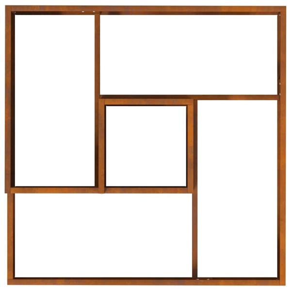 Pflanzkübel 80x80x50 cm Wetterfester Stahl