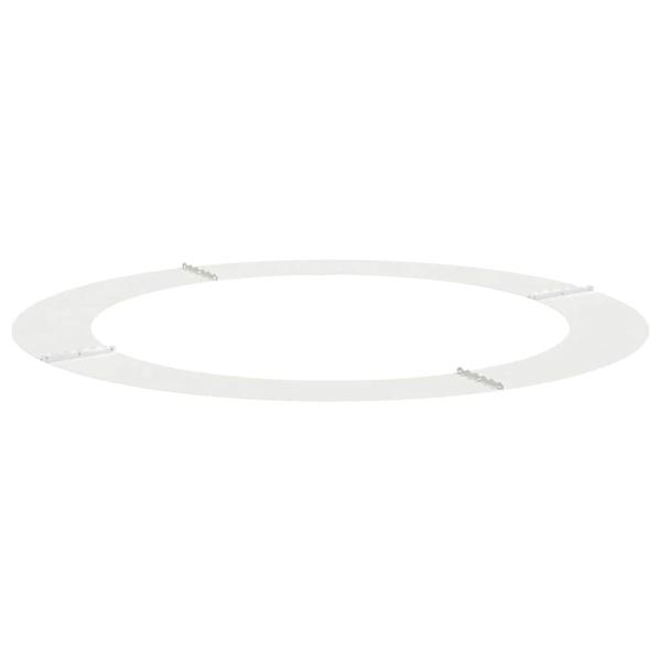 großer weißer Metallblumentopf Weiß Metall Groß Leicht Modern