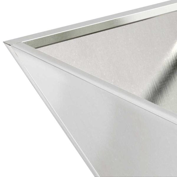 Metall Pflanzgefäß Edelstahl 35 x 35 x 15 cm Metall Pflanzgefäß