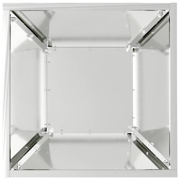 Metallpflanzgefäß Verzinkter Stahl 35 x 35 x 15 cm Pflanzgefäße