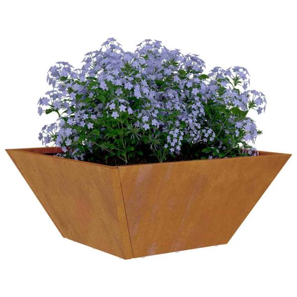 Metallpflanzer Wetterfester Stahl 35 x 35 x 15 cm Langlebig