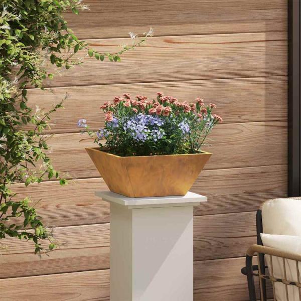 Metallpflanzer Wetterfester Stahl 35 x 35 x 15 cm Langlebig