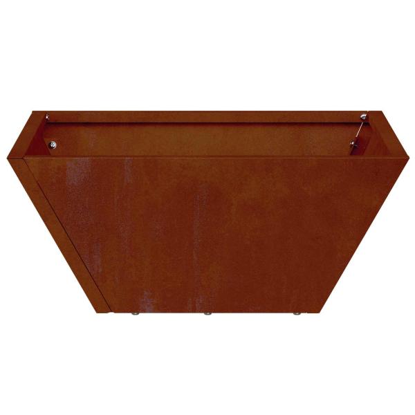 Garten-Pflanzgefäß 5 Stk. Rostig 35 x 35 x 15 cm