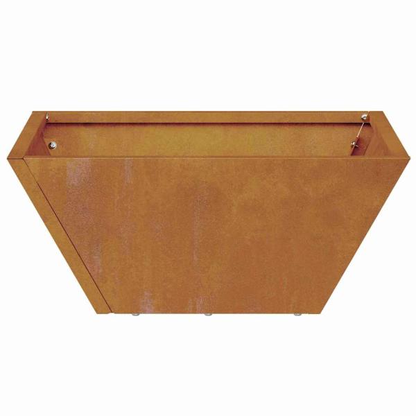 Metallpflanzkübel Wetterfester Stahl 35 x 35 x 15 cm
