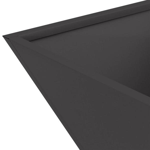 Metallpflanzer Schwarz Metall 40 x 40 x 15 cm Langlebig