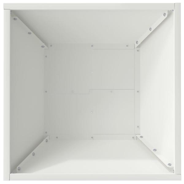 Plastikpflanzerset Weiß Kunststoff 40 x 40 x 15 cm Stapelbar