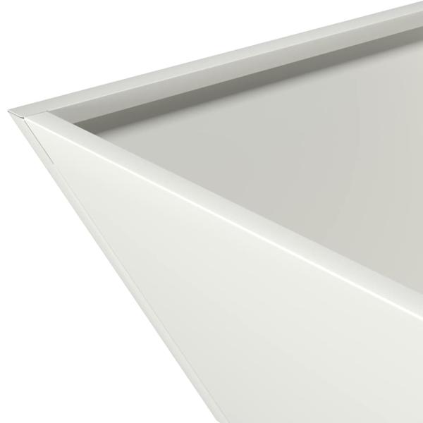 Plastikpflanzerset Weiß Kunststoff 40 x 40 x 15 cm Stapelbar