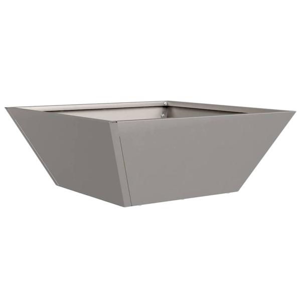 Metallpflanzkübel Wetterstahl 40 x 40 x 15 cm Dekorative Intarsien